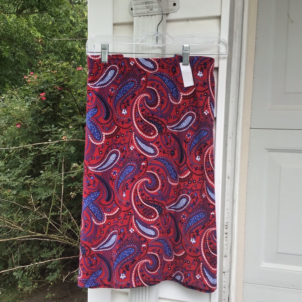 NWT Talbots Multicolor Fun Paisley Elastic Waist